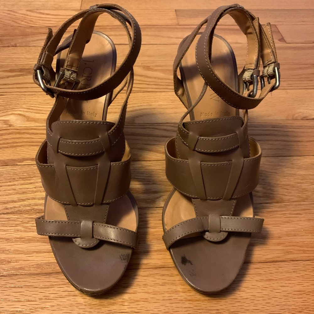 J. Crew heeled sandals, size 6.5
